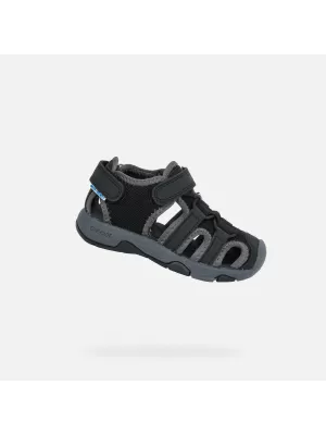 Chlapecké sandály GEOX MULTY B650FA05014C9999 ČERNÁ