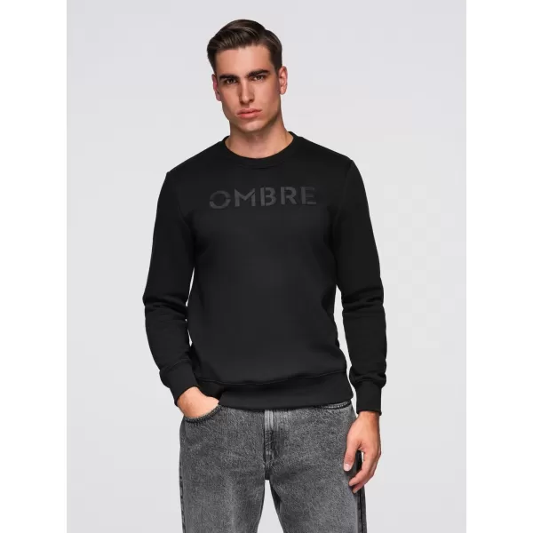  Pánská mikina OMBRE B1711 BLACK 