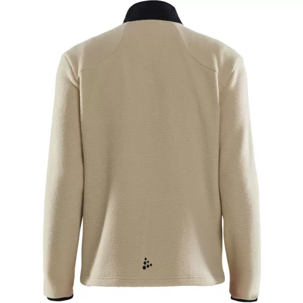  Pánská fleecová mikina Sherpa CRAFT Corp. ADV Pile Fleece Jacket M PŘÍRODNÍ/ČERNÁ 