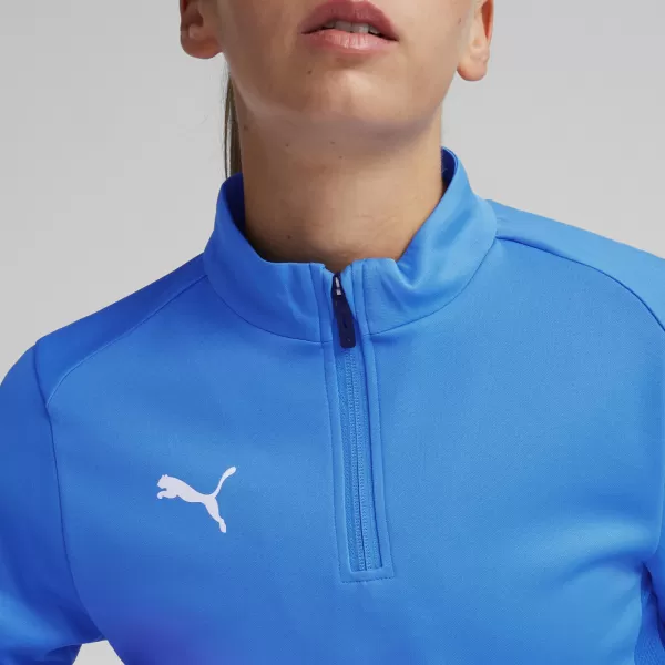  Dámské triko PUMA TEAMGOAL TRAINING 1/4 ZIP WM 658631-02 E.BLU.LEMON/WHITE/TEAM ROYAL 