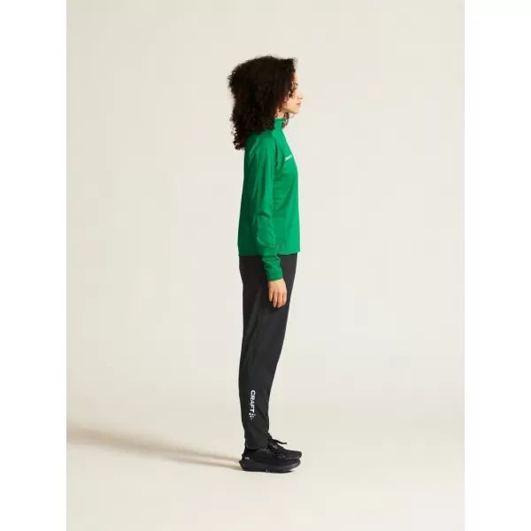  Dámská tréninková bunda s 1/4 zipem CRAFT TW Evolve 2.0 Half Zip W TÝMOVĚ ZELENÁ 