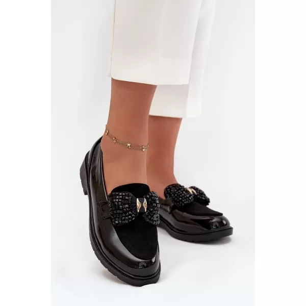  Dámské mokasíny D&A HY51-319 BLACK 