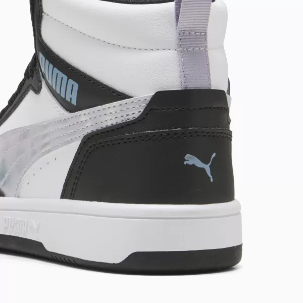  Dámské boty PUMA REBOUNDV6MIDSPACEBELLEJR 402768-02 PUMA BLACK/LILAC CRUSH/WHITE 
