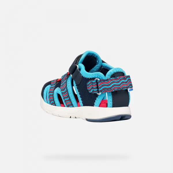  Chlapecké sandály GEOX SANDAL MULTY B650FA0CE14CF44D MODRÁ 