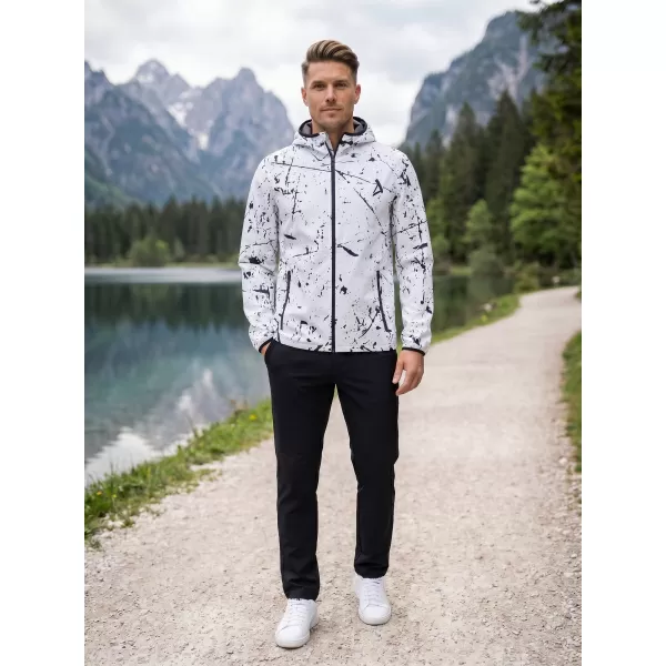  Pánská softshellová bunda premium ALTISPORT VOJ/ALM034JACK01 BÍLÁ 