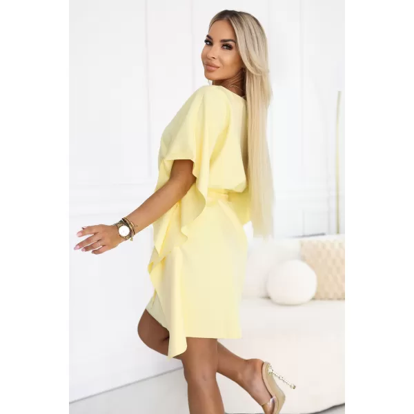 Dámské šaty NUMOCO SOFIA 287-41 PASTELOVĚ CITRONOVÁ 