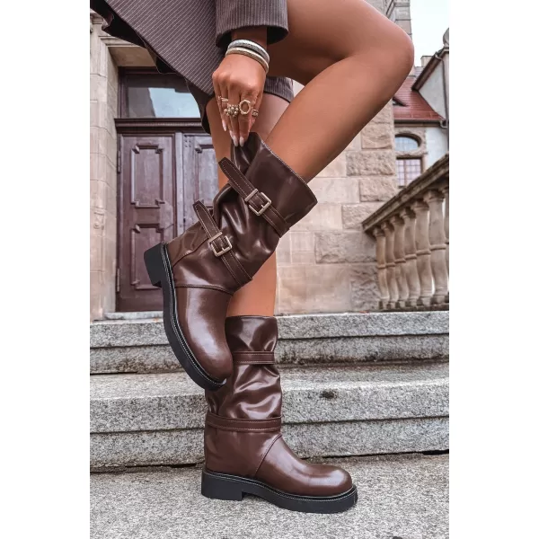  Dámské kozačky BOTO HALVESSA 39587 BROWN 