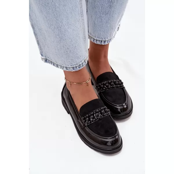  Dámské mokasíny D&A HY52-541 BLACK 