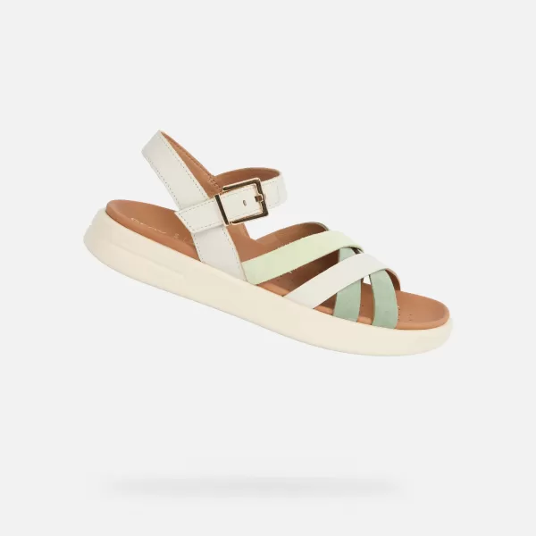  Dámské sandály GEOX XAND 2S G012749 KRÉMOVÁ 