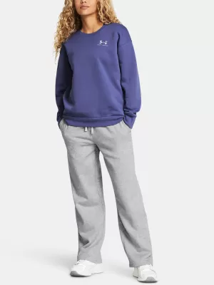 Dámské sportovní kalhoty UNDER ARMOUR UA RIVAL FLC STRAIGHT PANT 1381847-011 ŠEDÁ