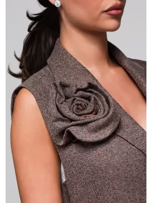 Dámská vesta LARICA LW-BLZV-0102 BROWN