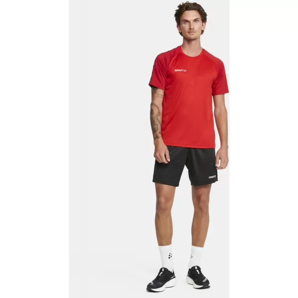  Pánské kontrastní sportovní tričko CRAFT TW Squad Go Contrast Jersey M JASNĚ ČERVENÁ/EXPRES 