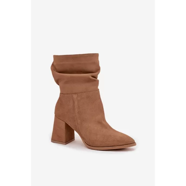  Dámské kozačky ZAZOO 4216 BEIGE 