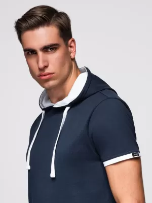 Pánské triko OMBRE OM-TSCT-0256 NAVY BLUE