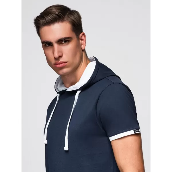  Pánské triko OMBRE OM-TSCT-0256 NAVY BLUE 