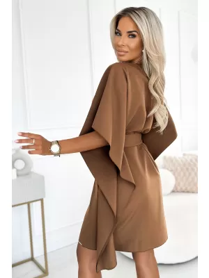 Dámské šaty NUMOCO SOFIA 287-39 CAPPUCCINO