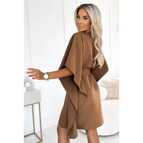  Dámské šaty NUMOCO SOFIA 287-39 CAPPUCCINO 