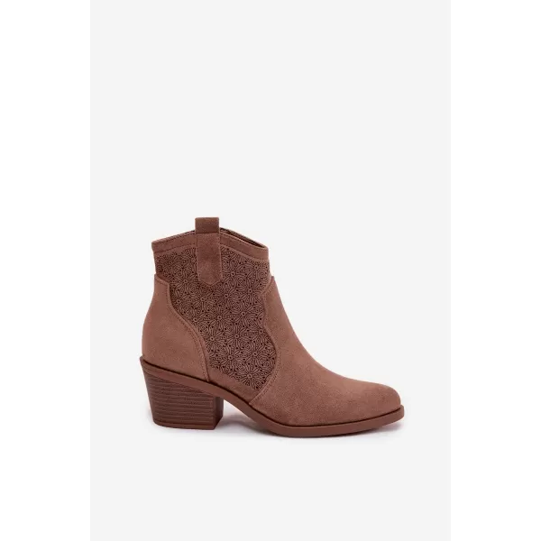  Dámské boty S.BARSKI HY61-8013 COFFEE 
