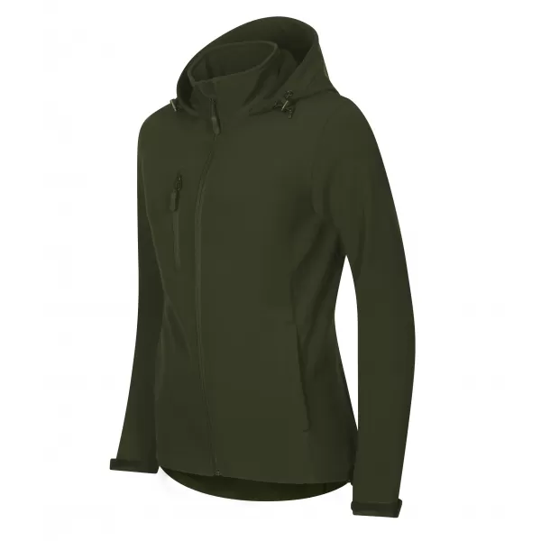  Dámská softshellová bunda ALTISPORT NoPrint NP/ALW945 MILITARY 
