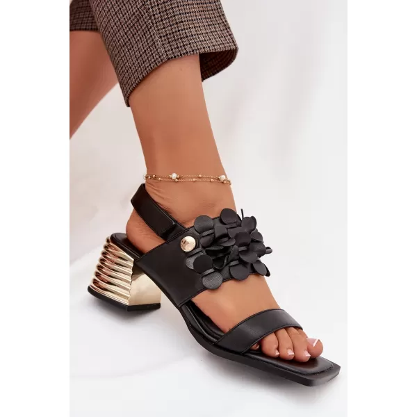  Dámské sandály D&A CR61-3062 BLACK 
