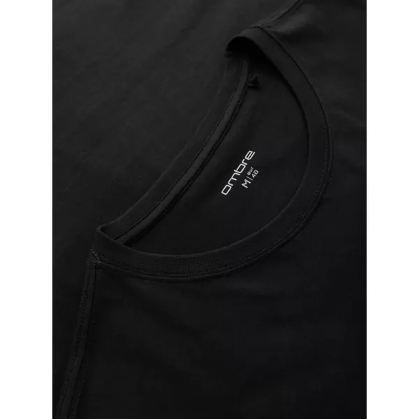  Pánské triko OMBRE OM-TSPT-0261 BLACK 