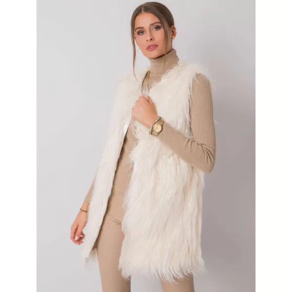 Dámská vesta WOOL FASHION ITALIA AT-KZ-3501-1.13P ECRU 