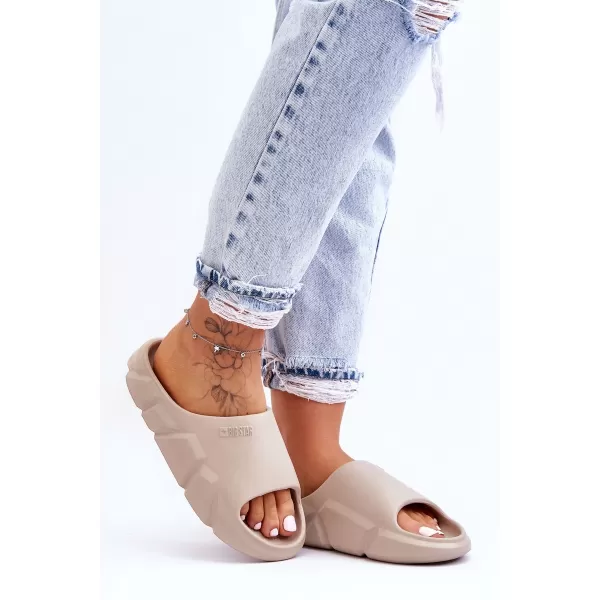  Dámské pantofle BIG STAR LL274593 BEIGE 