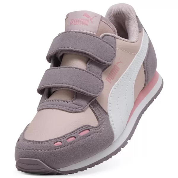  Dětské boty PUMA CABANA RACER SL 20 V PS 383730-22 MAUVE MIST/WHITE/PLUM JAM 