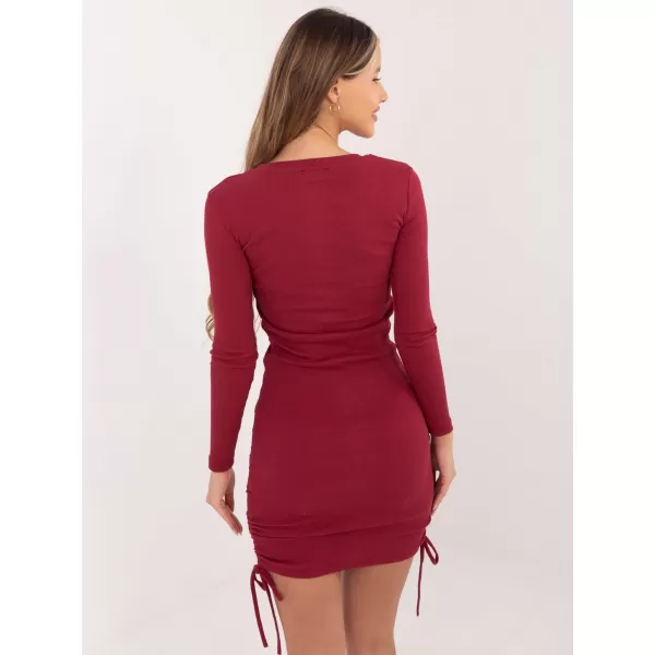  Dámské šaty RUE PARIS RV-SK-6009.15X BURGUNDY 