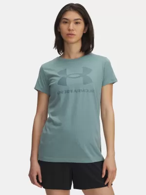 Dámské triko UNDER ARMOUR UA LOGO SS 1356305-323 ZELENÁ