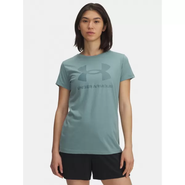  Dámské triko UNDER ARMOUR UA LOGO SS 1356305-323 ZELENÁ 