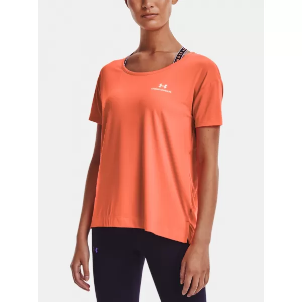  Dámské triko UNDER ARMOUR  UA RUSH ENERGY SS ORANŽOVÁ 