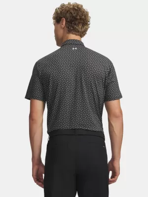 Pánské triko UNDER ARMOUR T2G PRINTED POLO 6012304-001 ČERNÁ
