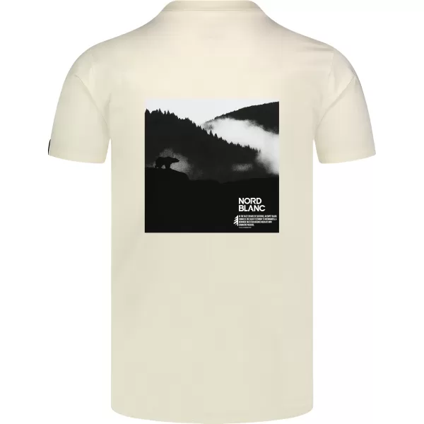  Pánské triko NORDBLANC NOTHINGNESS NBSMT8150 KRÉMOVĚ BÍLÁ 