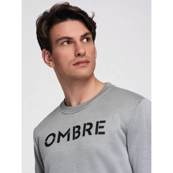  Pánská mikina OMBRE B1711 GREY MELANGE 