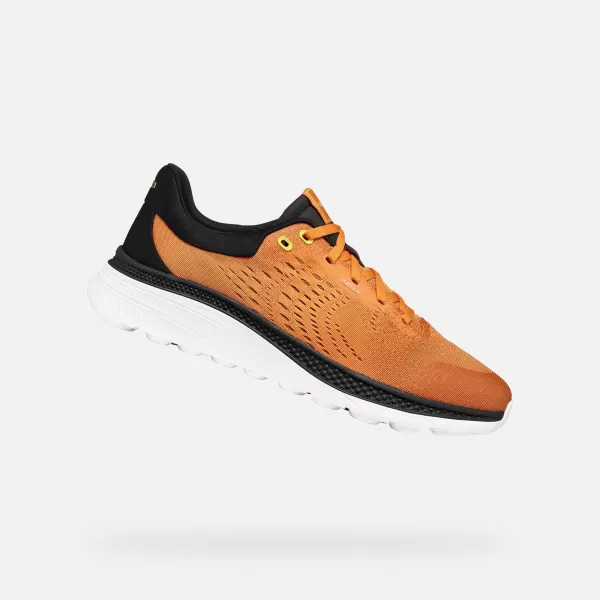  Pánské tenisky GEOX SPHERICA ACTIF X1 G014569 ORANŽOVÁ 