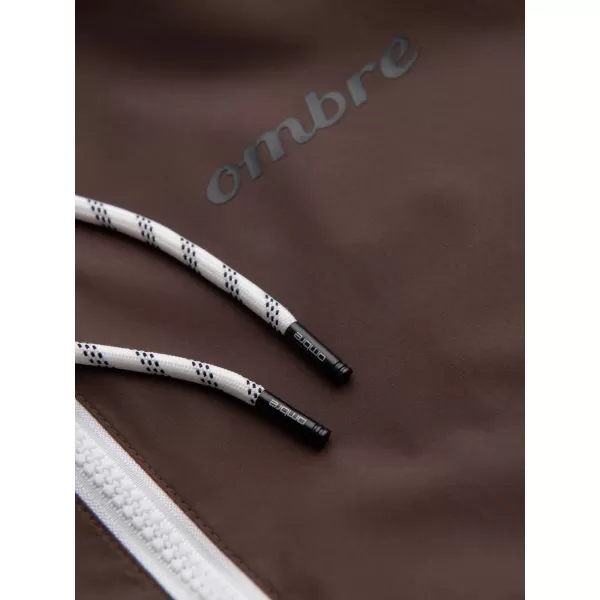  Pánská bunda OMBRE OM-JANP-0242 BROWN AND BEIGE 