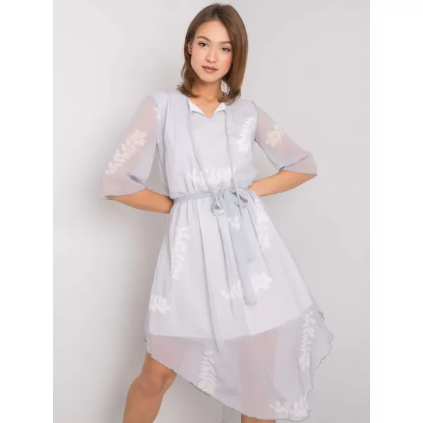  Dámské šaty LAKERTA LK-SK-508085.77P LIGHT GREY 