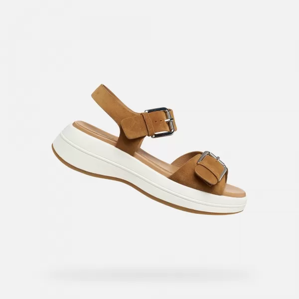  Dámské sandály GEOX SPHERICA ECUB-3 S G012854 HNĚDÁ 
