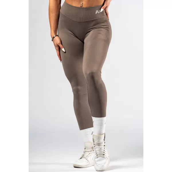  NEBBIA High-waist push-up legíny POWER 888 LIGHT BROWN ASH 