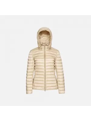 Dámská péřová bunda GEOX JAYSEN G012393 BÉŽOVÁ