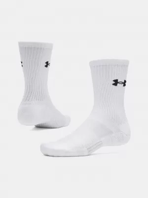 Ponožky UNDER ARMOUR PERFORMANCE COTTON 3P CRW 6009685-100 BÍLÁ