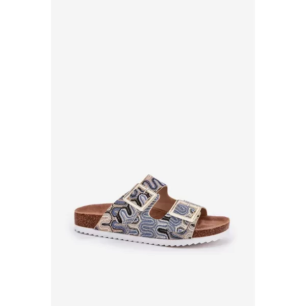  Dámské pantofle S.BARSKI RB51-006 BEIGE 