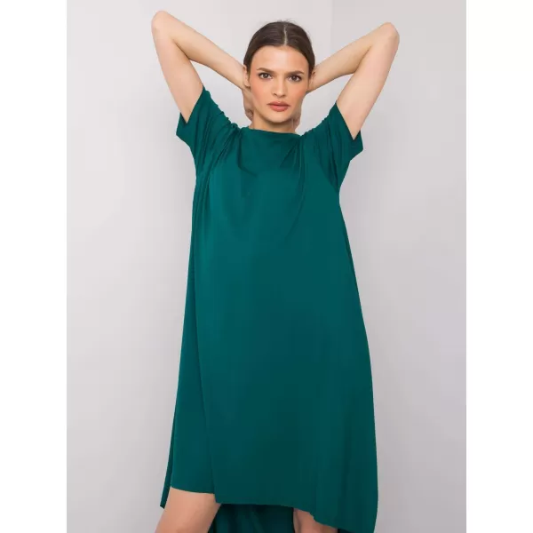  Dámské šaty RUE PARIS RV-SK-R4889.09 DARK GREEN 