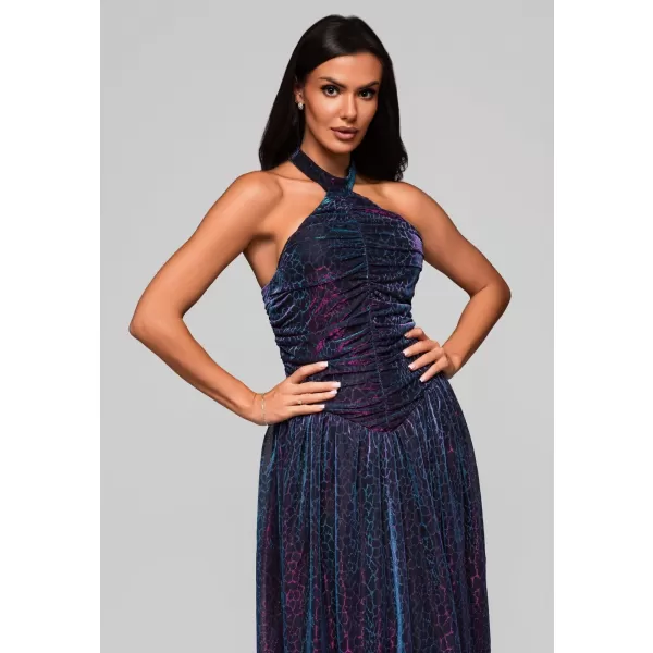  Dámské šaty LARICA LA-OM-DLR217 MULTICOLOR 