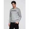 Pánská mikina OMBRE B1711 GREY MELANGE