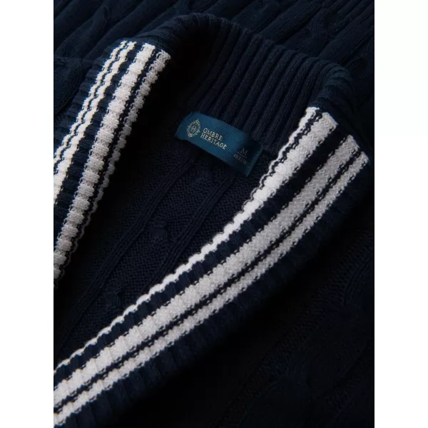  Pánský kardigan OMBRE OM-SWCD-0152 NAVY BLUE 