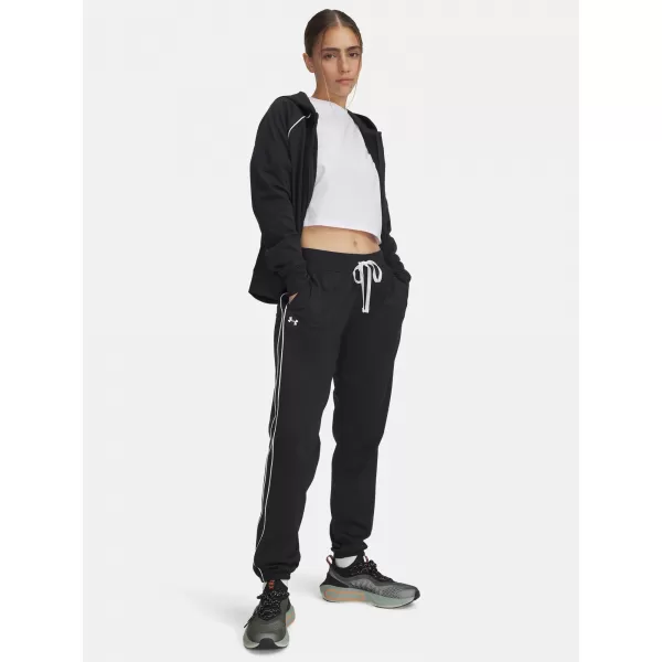  Dámská souprava UNDER ARMOUR UA RIVAL TRICOT TRACKSUIT HD 6001966-001 ČERNÁ 