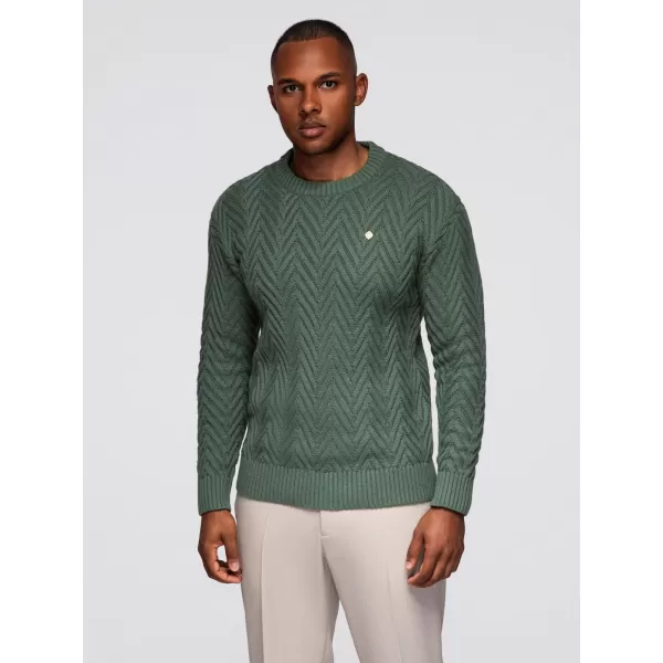  Pánský svetr OMBRE OM-SWSW-0147 FADED GREEN 