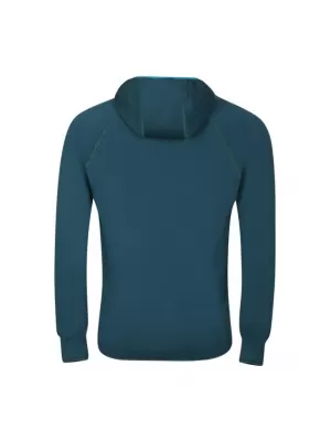 Pánská mikina Progress TOREZ MERINO HOODY funkční kapucí ZELENÁ